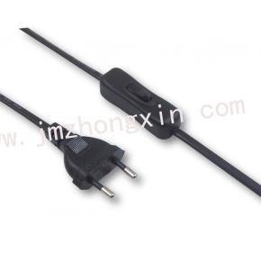 Power cord with 304 on-line switch and EU plug